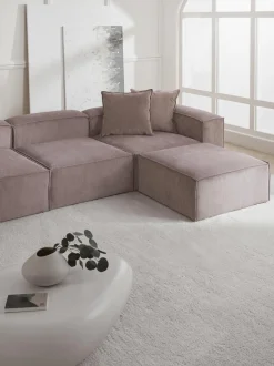 Sofa Rinconera Modular De Pana Lennon (4 Plazas)