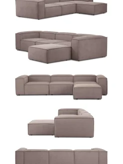 Sofa Rinconera Modular De Pana Lennon (4 Plazas)