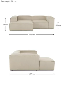 Sofa Rinconera Modular De Pana Lennon