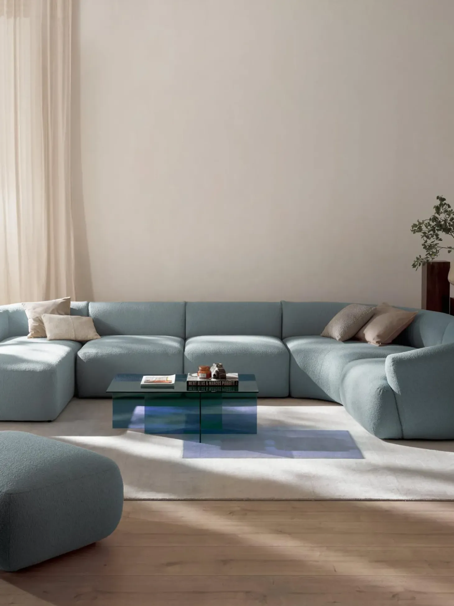 Sofa Rinconera Modular En Tejido Boucle Sofia
