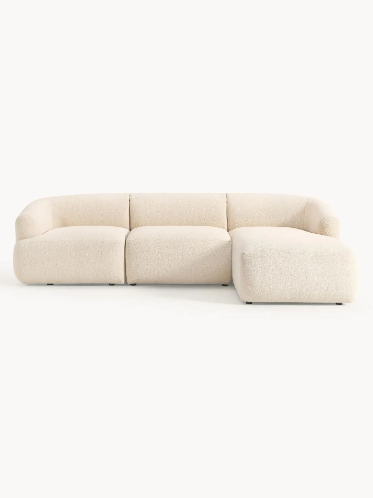 Sofa Rinconera Modular En Tejido Boucle Sofia (3 Plazas)