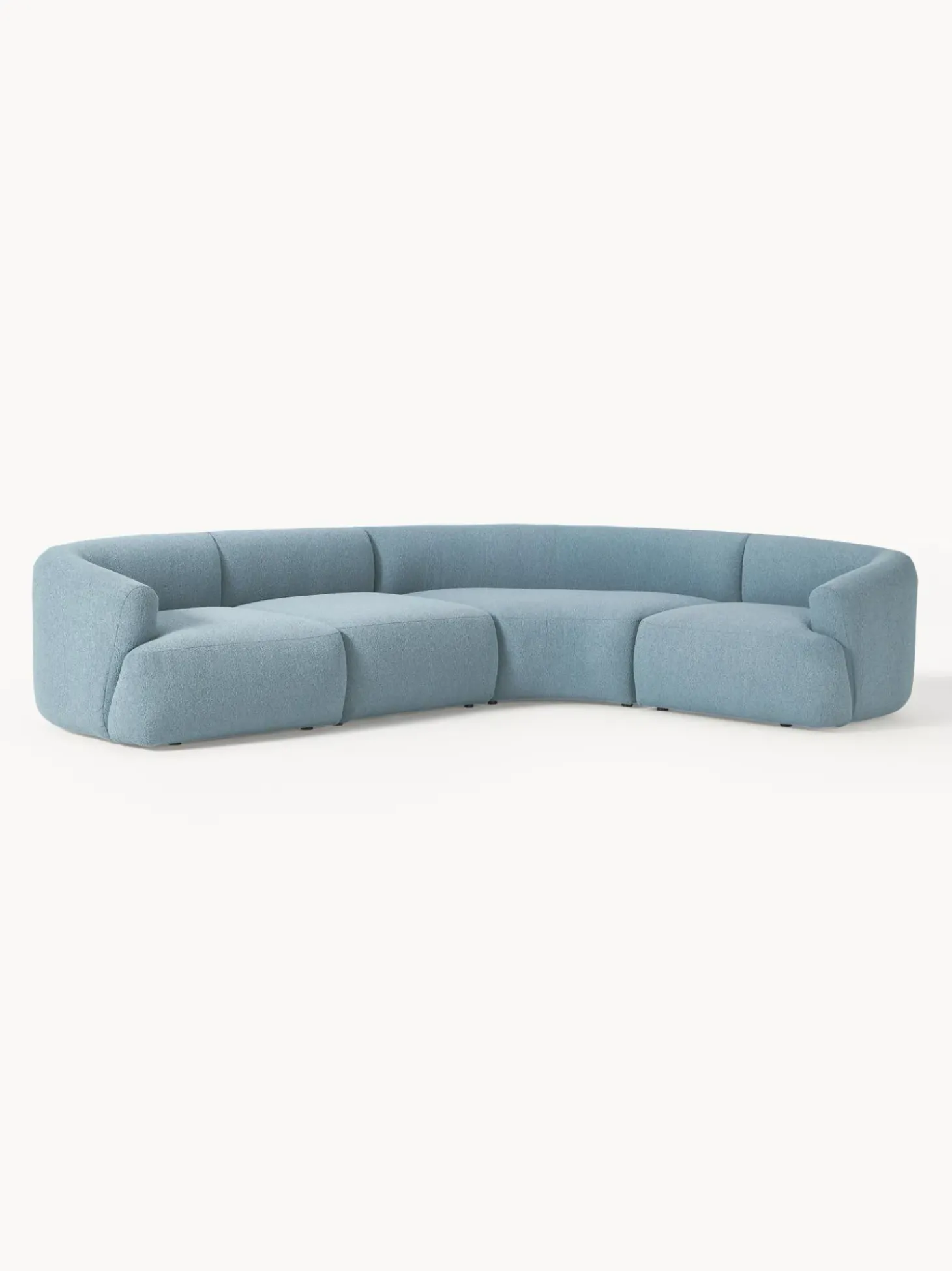 Sofa Rinconera Modular En Tejido Boucle Sofia (4 Plazas)