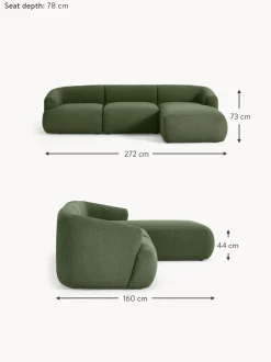 Sofa Rinconera Modular En Tejido Boucle Sofia (3 Plazas)