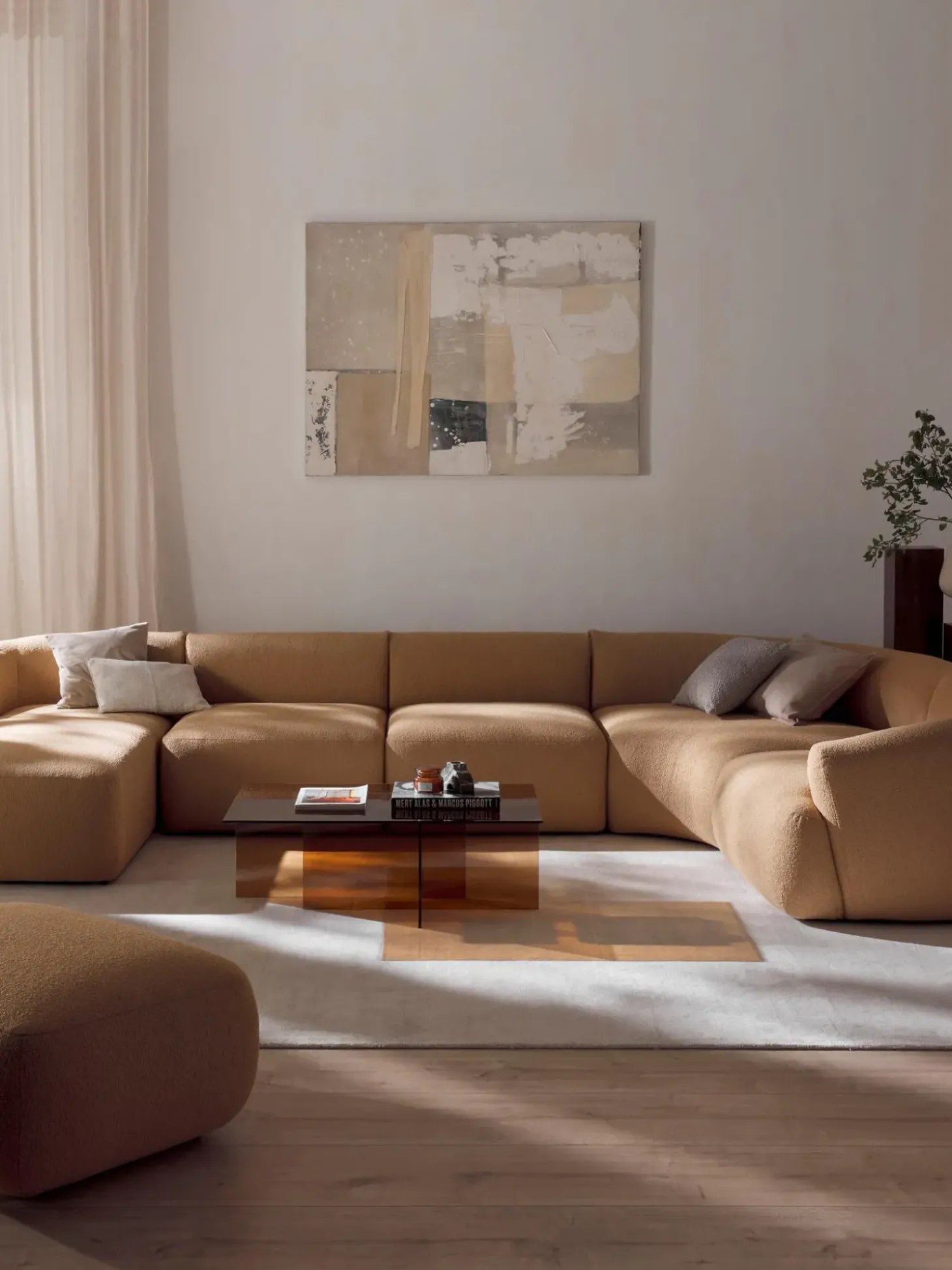 Sofa Rinconera Modular En Tejido Boucle Sofia