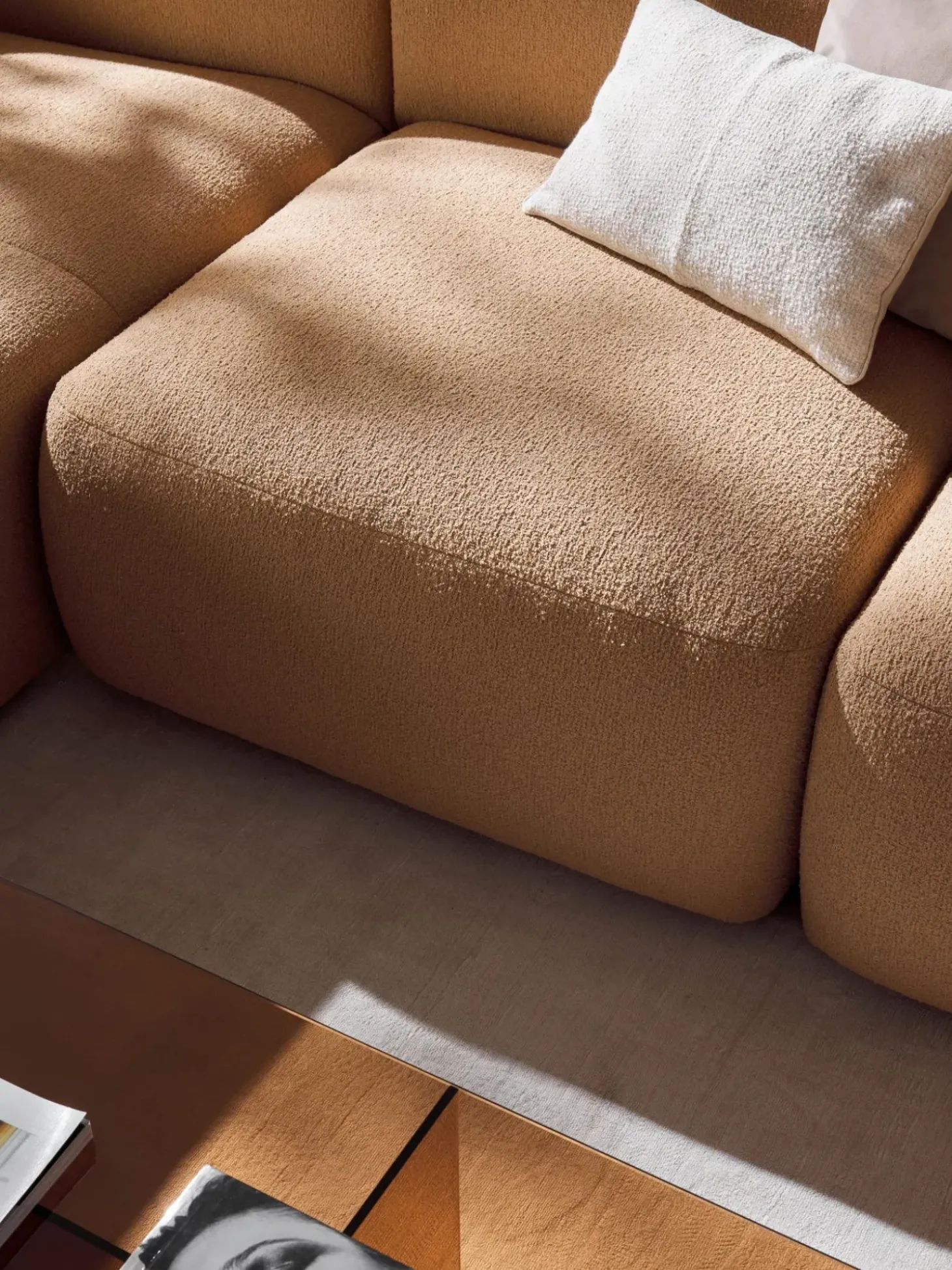 Sofa Rinconera Modular En Tejido Boucle Sofia