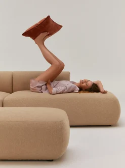 Sofa Rinconera Modular En Tejido Boucle Sofia (4 Plazas)