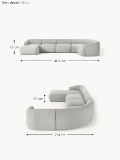 Sofa Rinconera Modular En Tejido Boucle Sofia