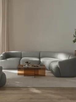 Sofa Rinconera Modular En Tejido Boucle Sofia (4 Plazas)