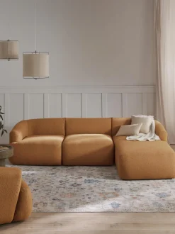 Sofa Rinconera Modular En Tejido Boucle Sofia (3 Plazas)