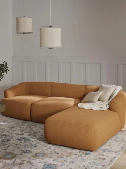 Sofa Rinconera Modular En Tejido Boucle Sofia (3 Plazas)