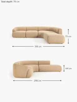 Sofa Rinconera Modular En Tejido Boucle Sofia (4 Plazas)