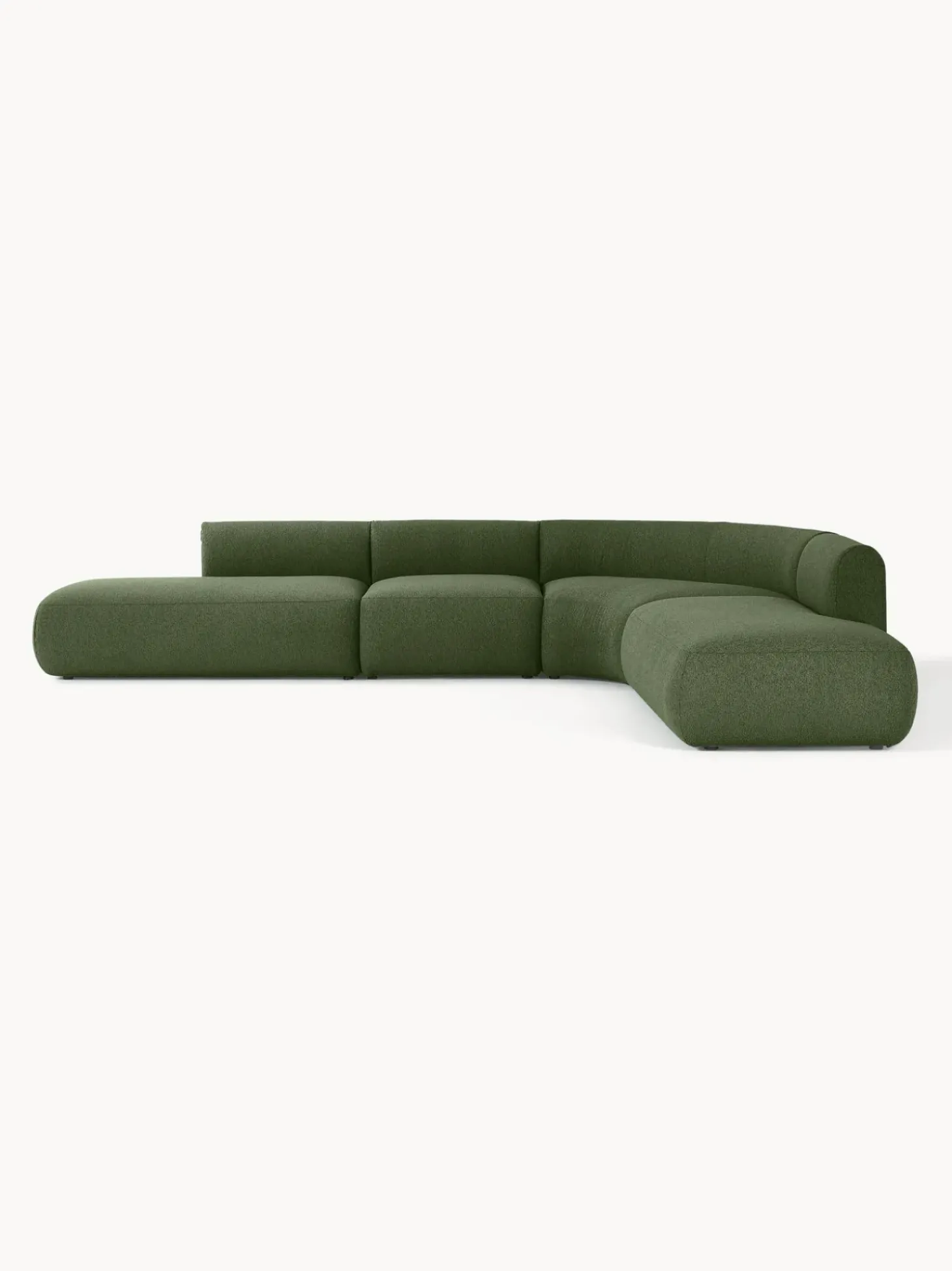 Sofa Rinconera Modular En Tejido Boucle Sofia (4 Plazas)