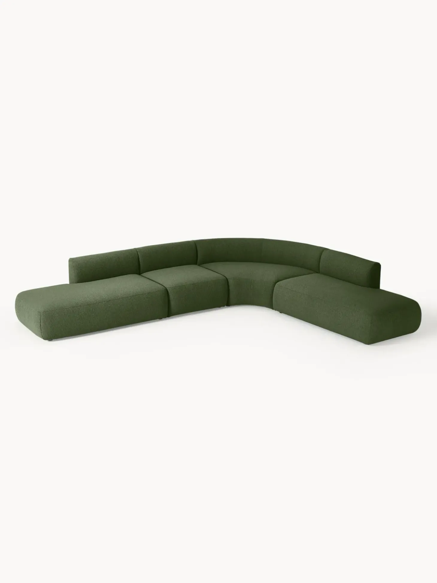 Sofa Rinconera Modular En Tejido Boucle Sofia (4 Plazas)