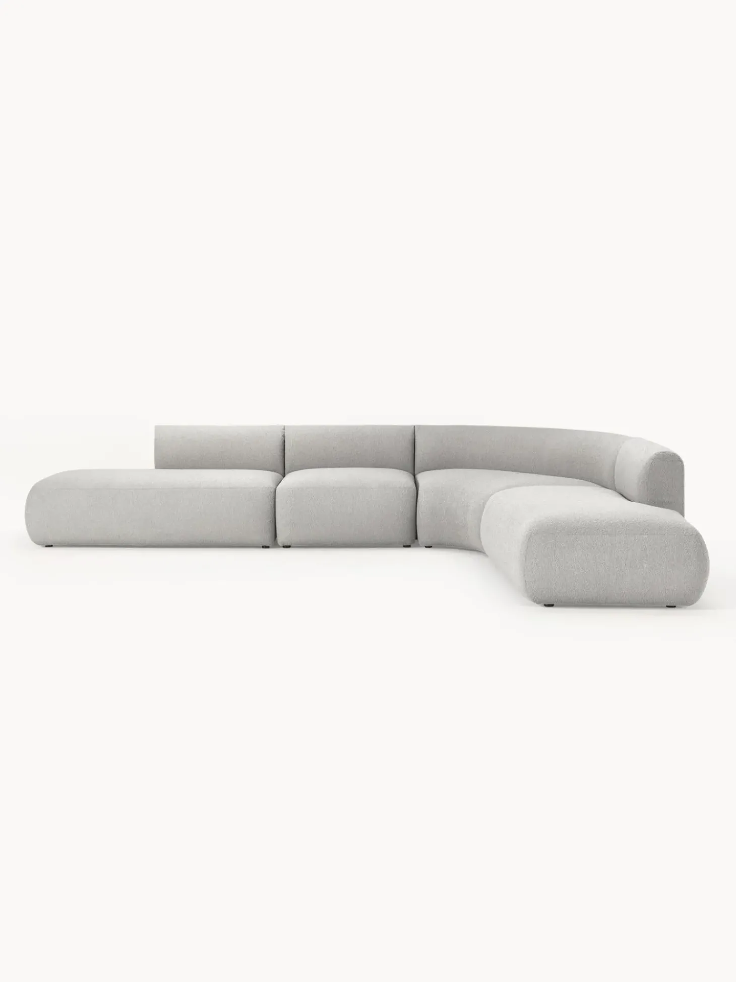 Sofa Rinconera Modular En Tejido Boucle Sofia (4 Plazas)