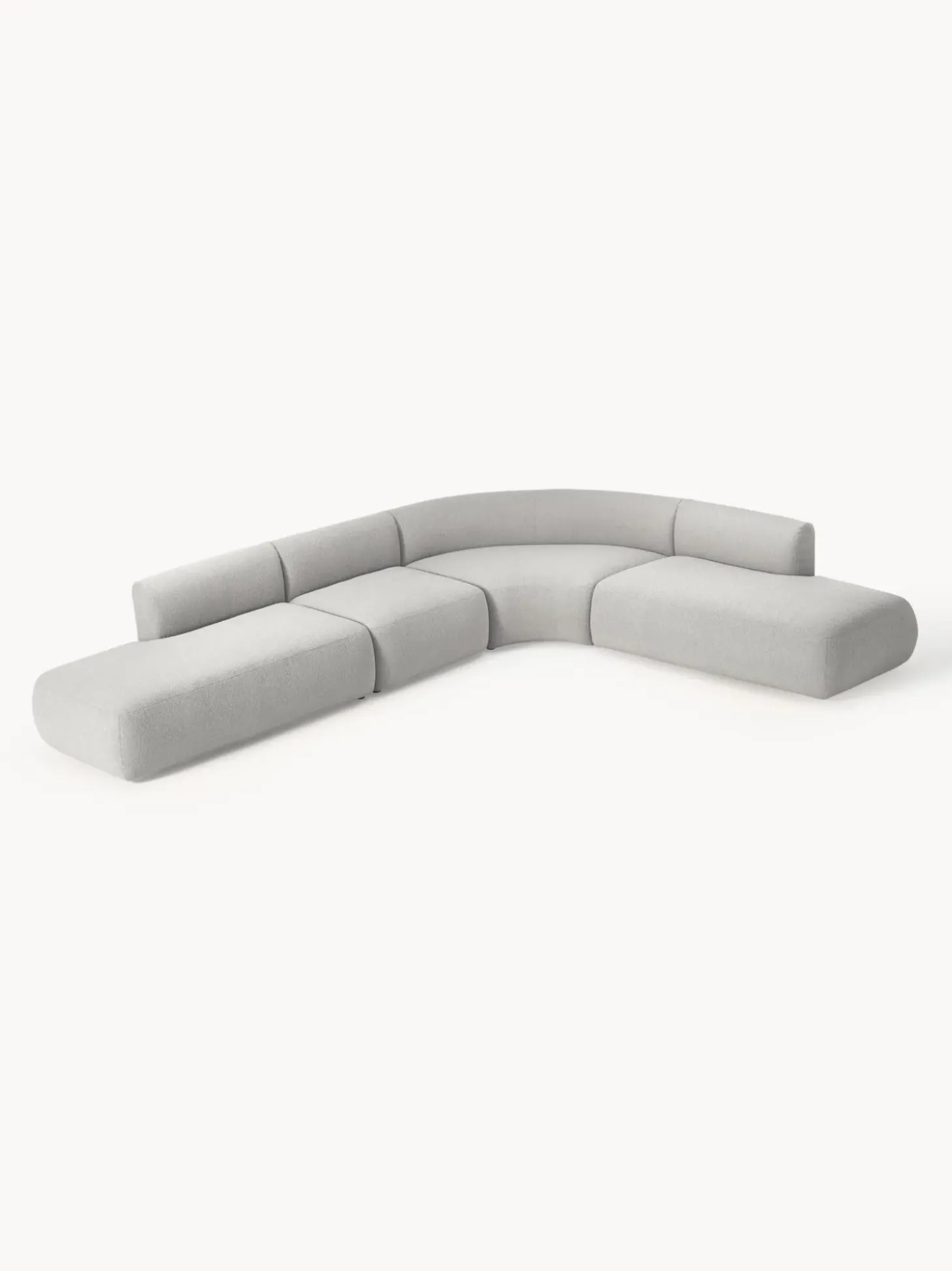 Sofa Rinconera Modular En Tejido Boucle Sofia (4 Plazas)