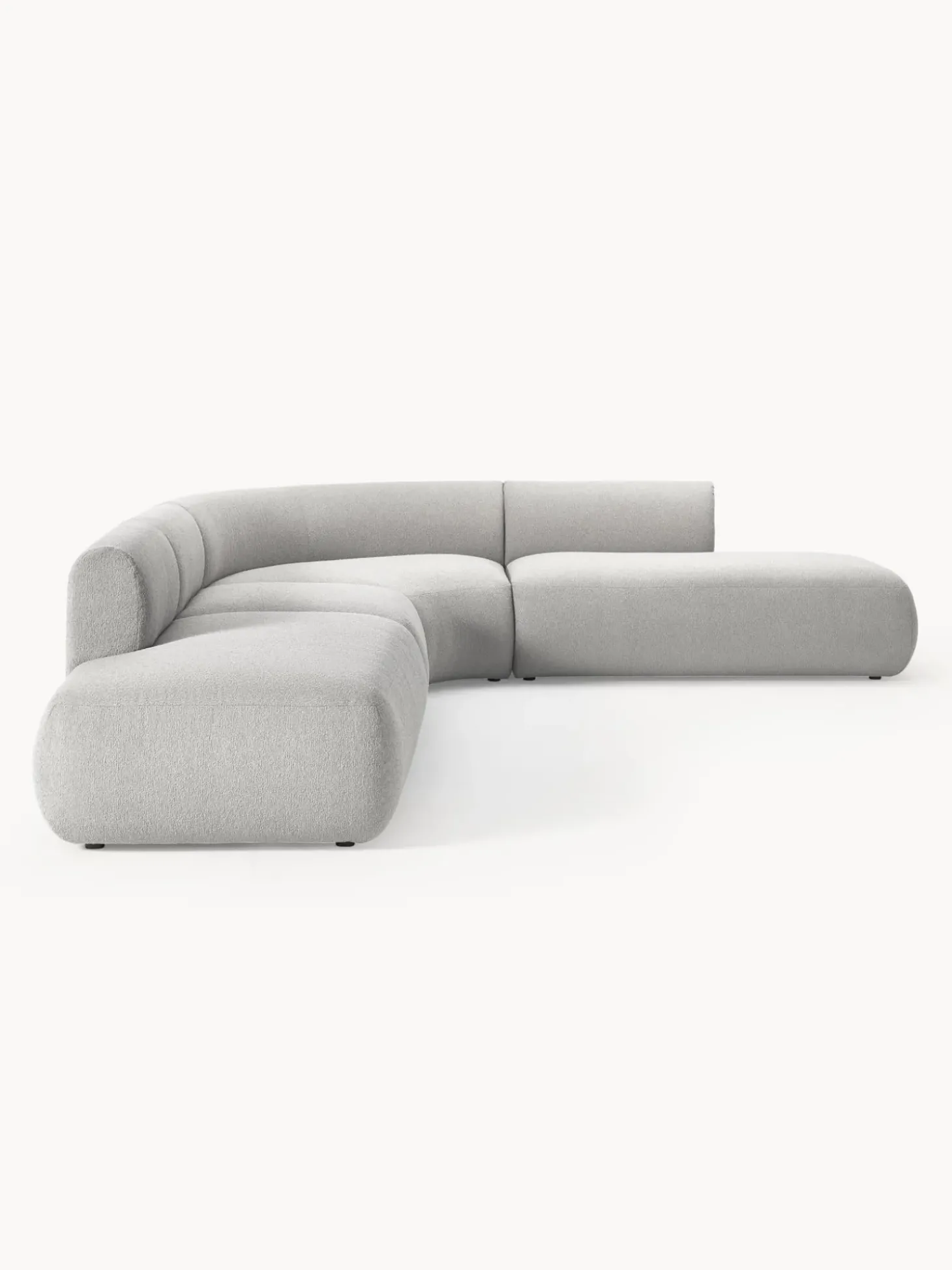 Sofa Rinconera Modular En Tejido Boucle Sofia (4 Plazas)