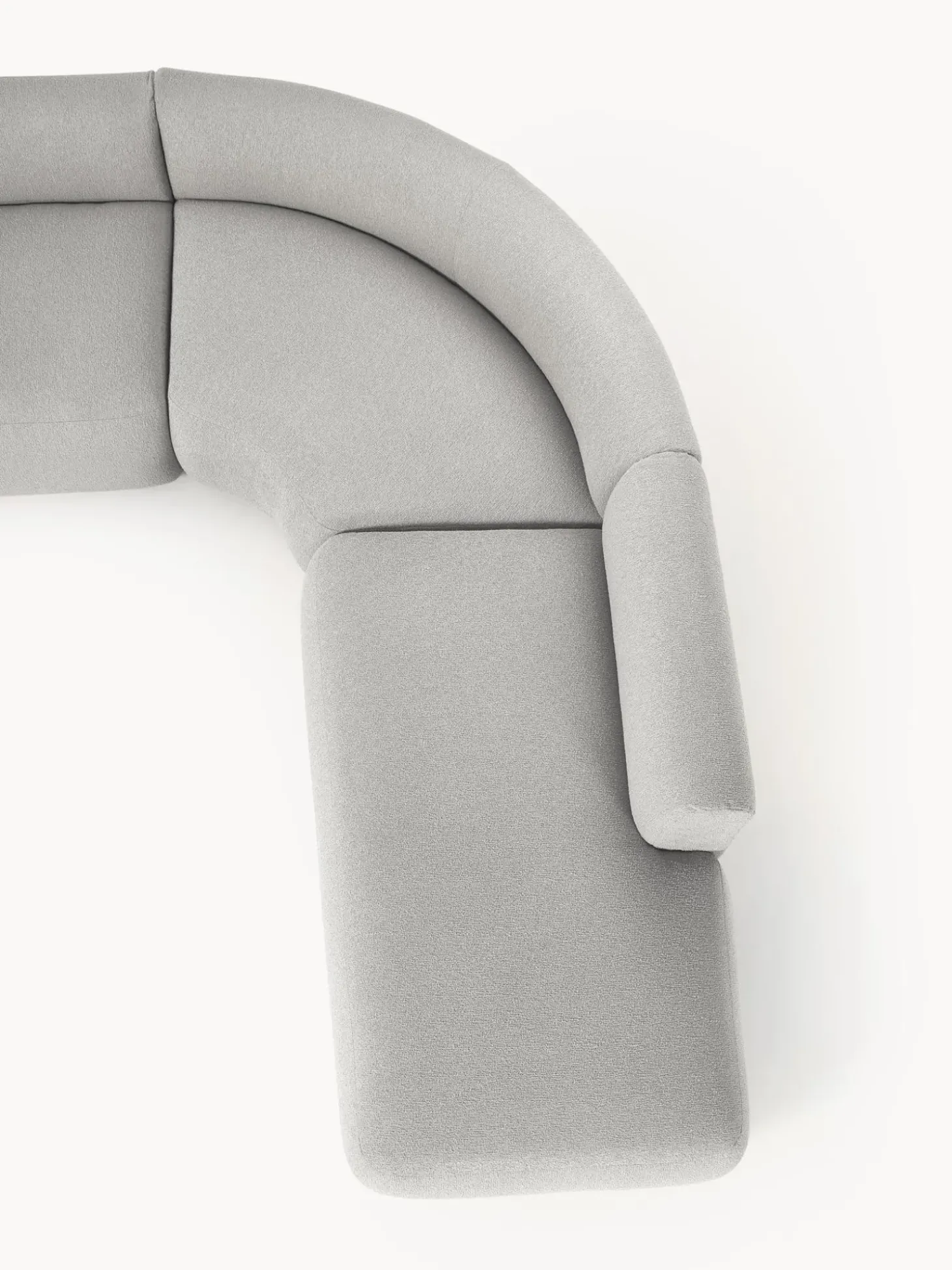 Sofa Rinconera Modular En Tejido Boucle Sofia (4 Plazas)