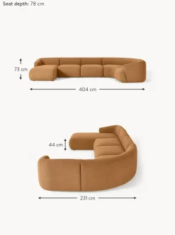 Sofa Rinconera Modular En Tejido Boucle Sofia