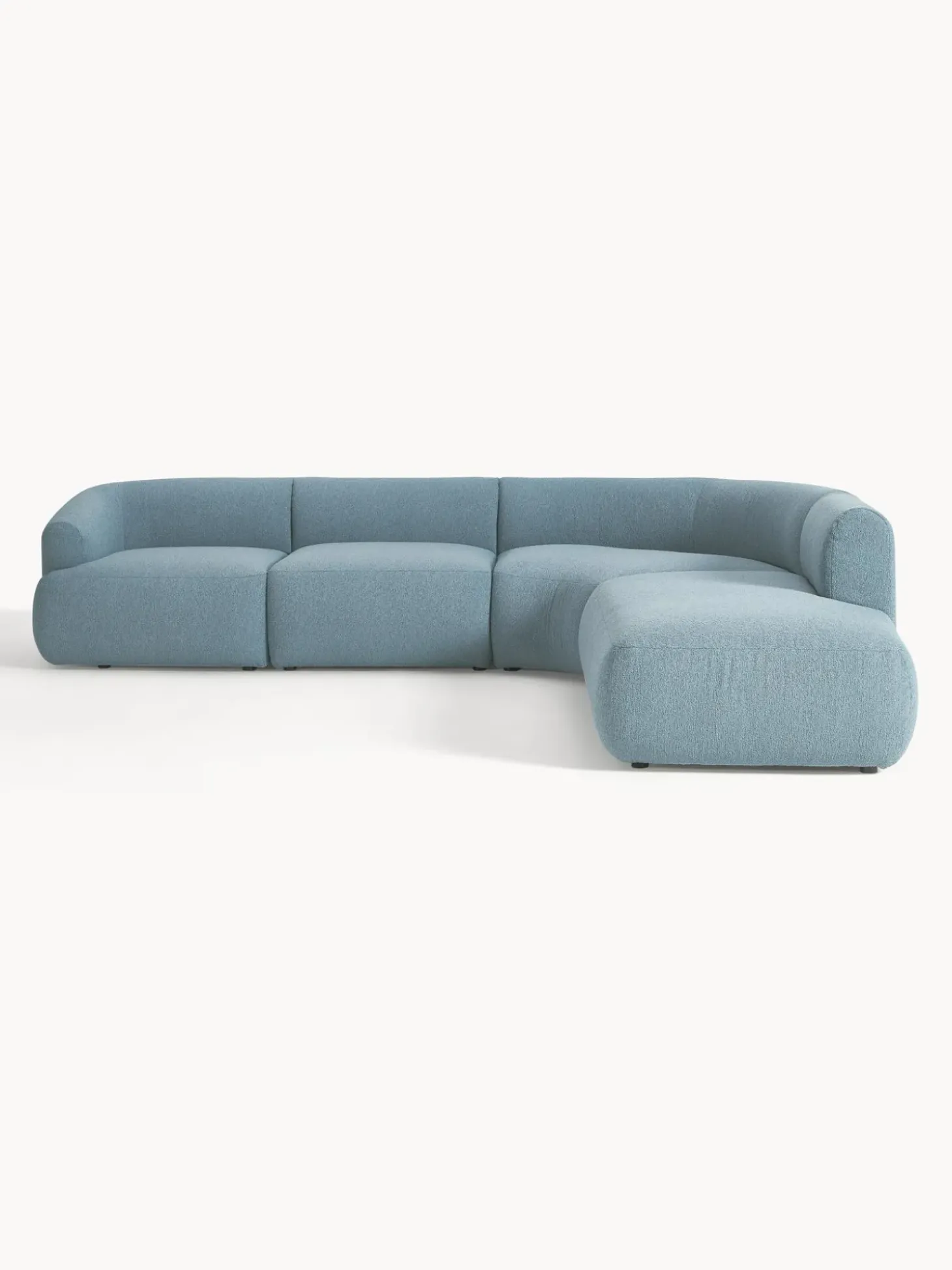 Sofa Rinconera Modular En Tejido Boucle Sofia (4 Plazas)