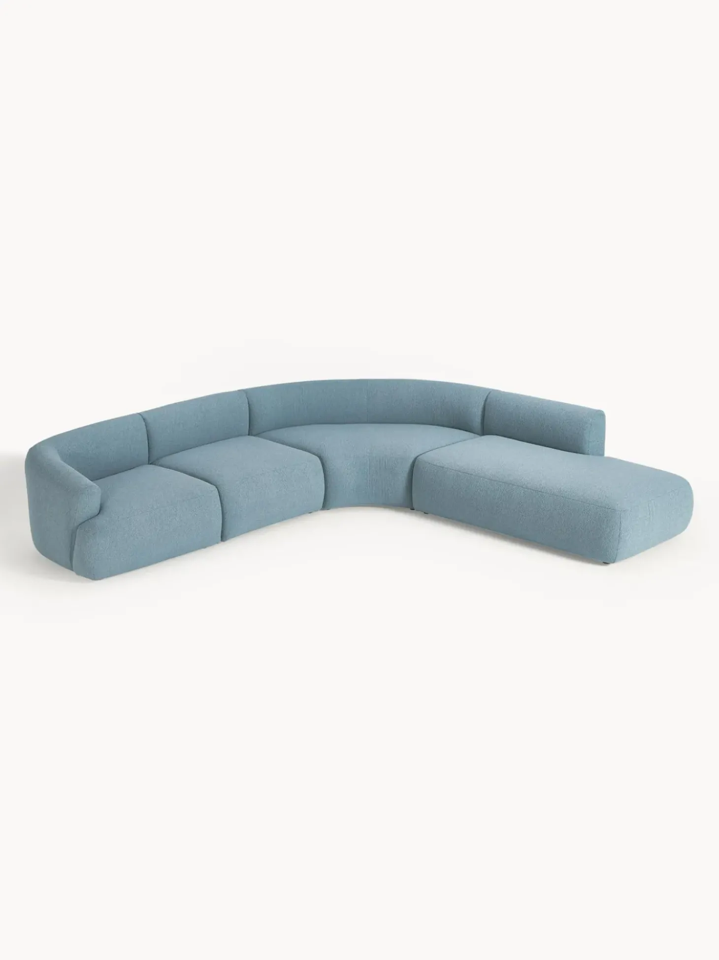 Sofa Rinconera Modular En Tejido Boucle Sofia (4 Plazas)