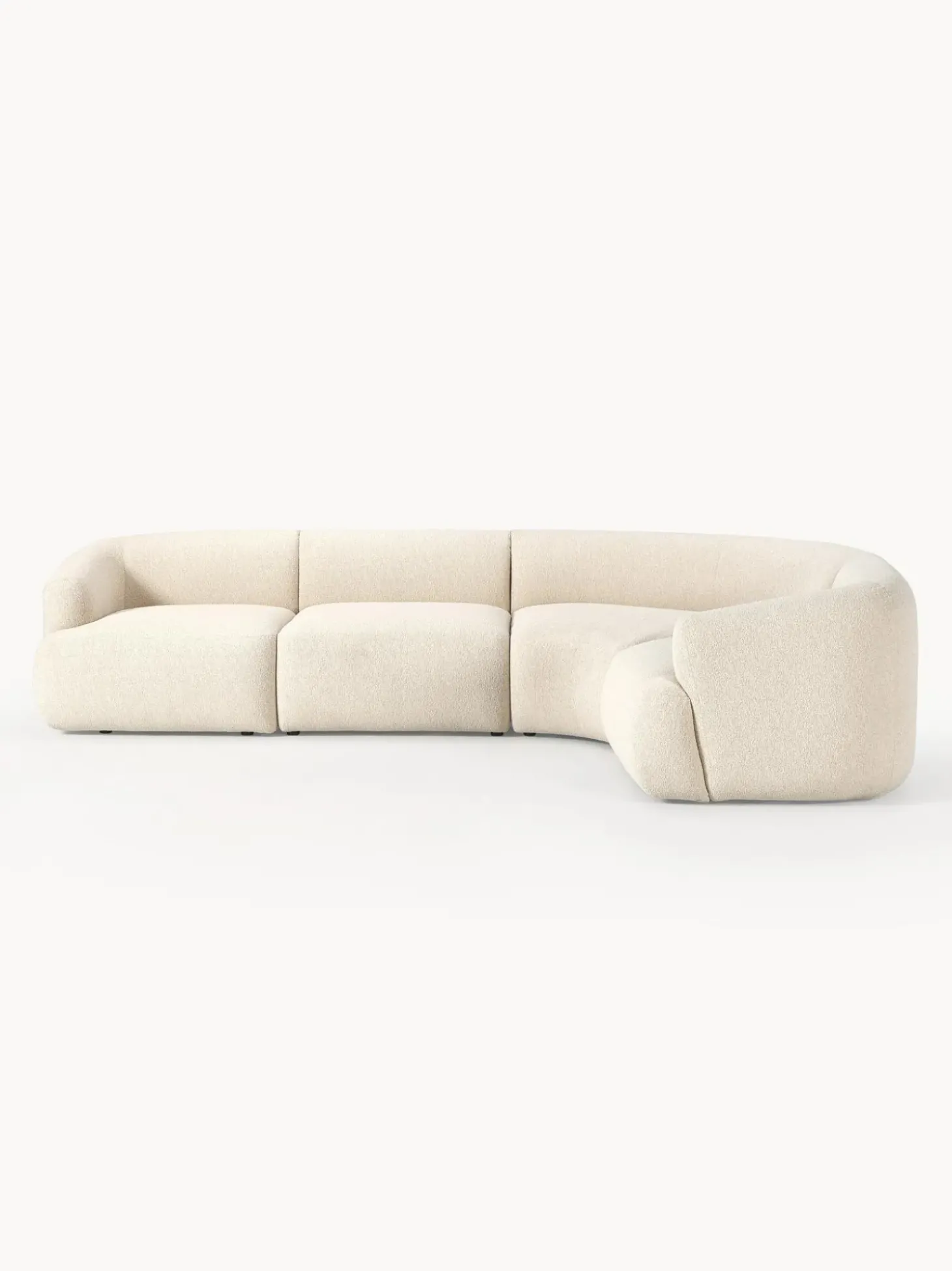 Sofa Rinconera Modular En Tejido Boucle Sofia (4 Plazas)