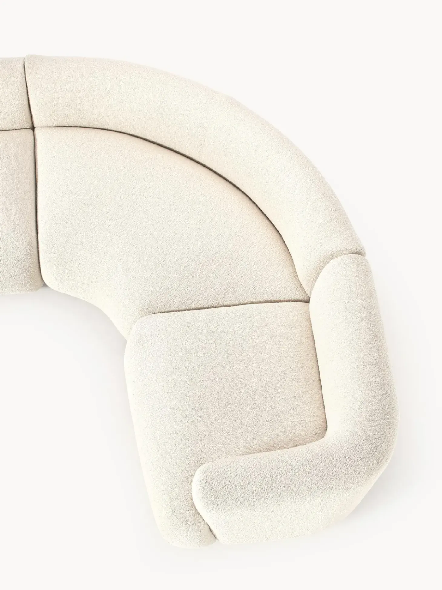 Sofa Rinconera Modular En Tejido Boucle Sofia (4 Plazas)