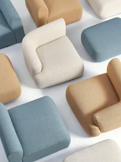 Sofa Rinconera Modular En Tejido Boucle Sofia (4 Plazas)