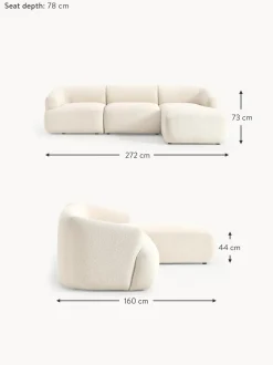 Sofa Rinconera Modular En Tejido Boucle Sofia (3 Plazas)