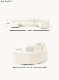 Sofa Rinconera Modular En Tejido Boucle Sofia