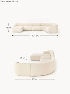 Sofa Rinconera Modular En Tejido Boucle Sofia