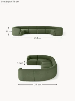 Sofa Rinconera Modular Grande En Tejido Boucle Sofia