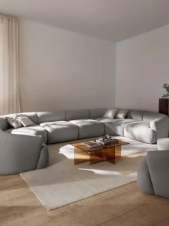 Sofa Rinconera Modular Grande En Tejido Boucle Sofia