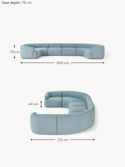 Sofa Rinconera Modular Grande En Tejido Boucle Sofia