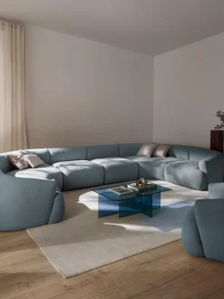 Sofa Rinconera Modular Grande En Tejido Boucle Sofia