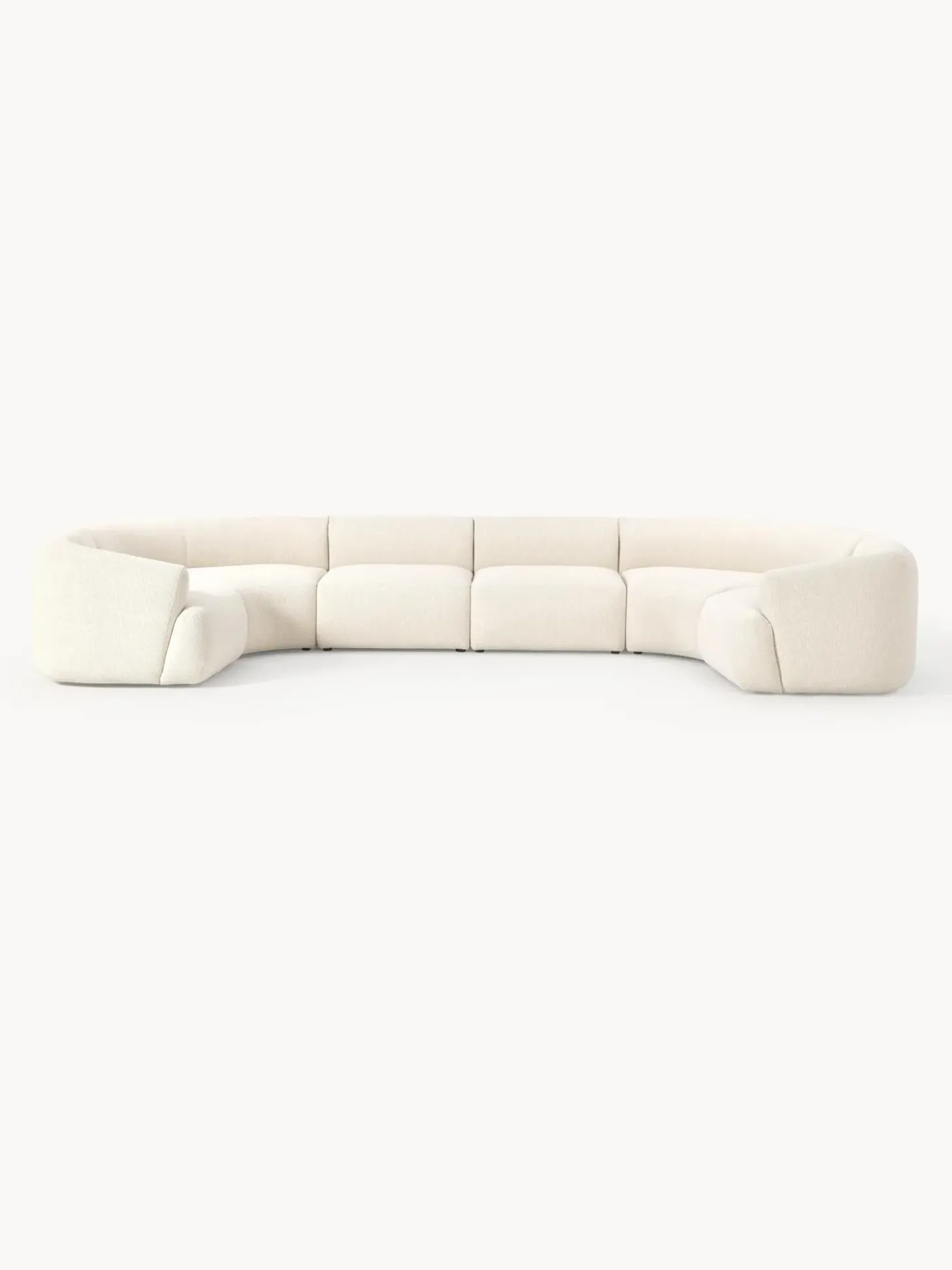 Sofa Rinconera Modular Grande En Tejido Boucle Sofia