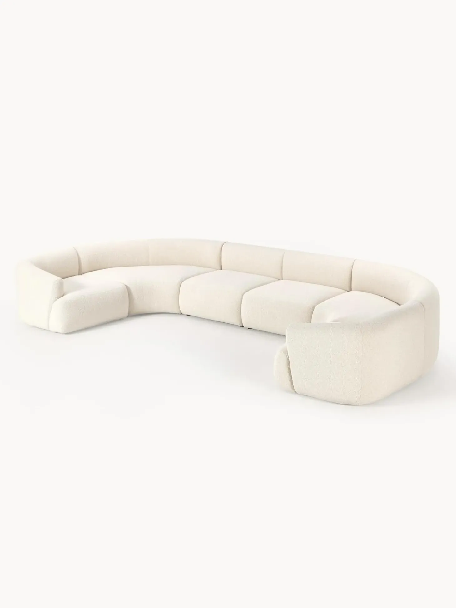 Sofa Rinconera Modular Grande En Tejido Boucle Sofia