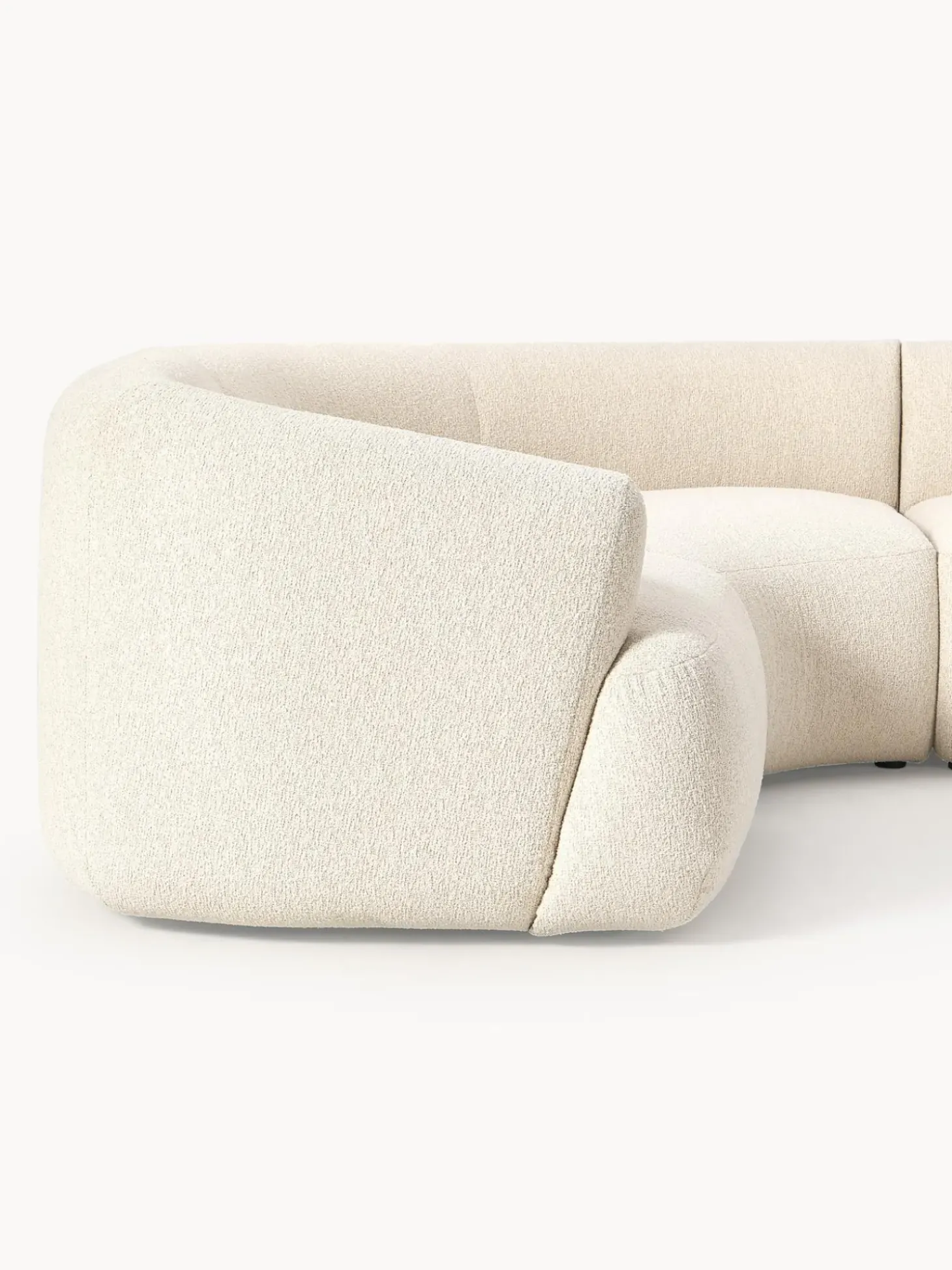 Sofa Rinconera Modular Grande En Tejido Boucle Sofia