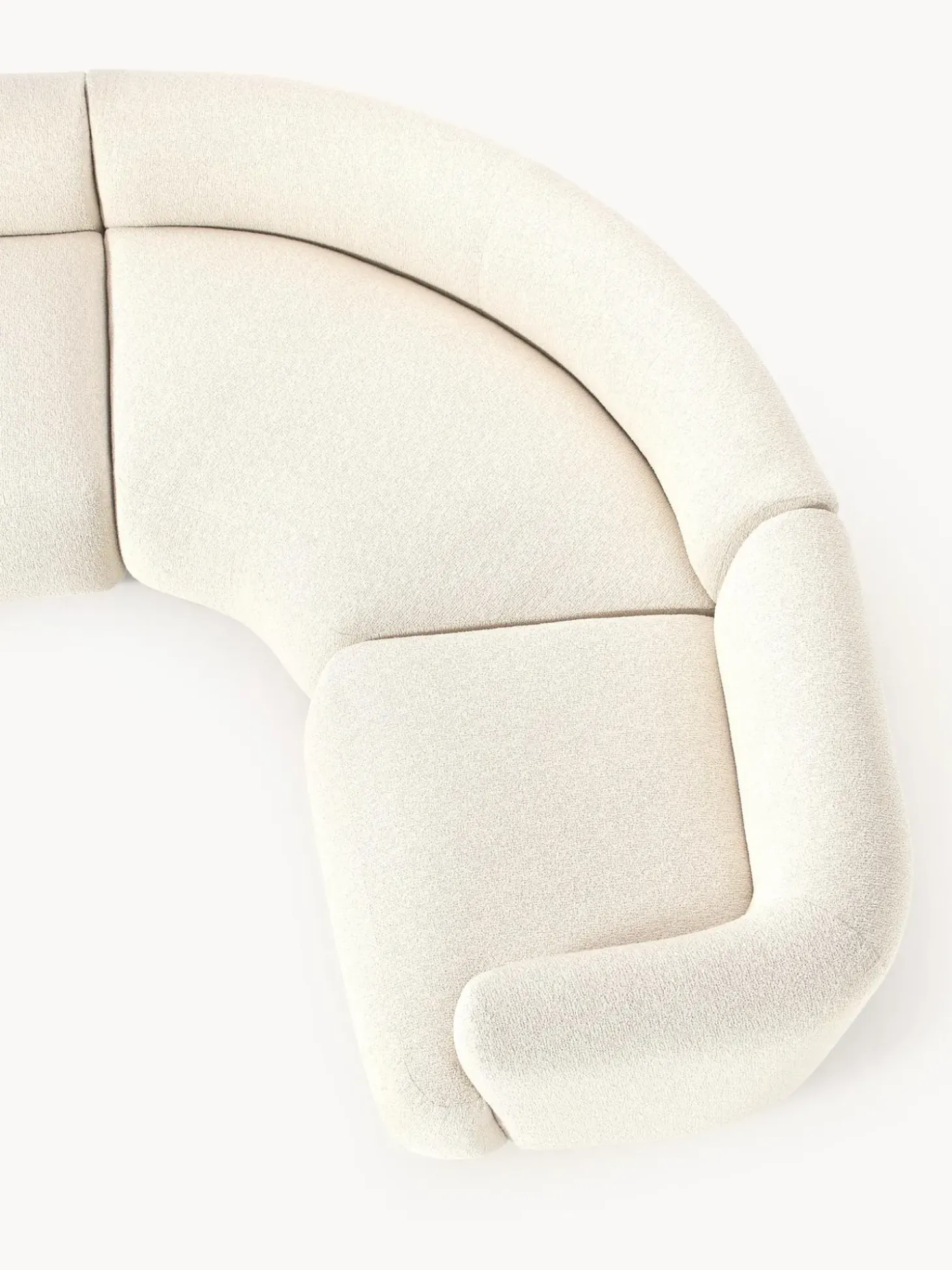 Sofa Rinconera Modular Grande En Tejido Boucle Sofia