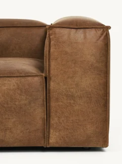 Sofa Rinconera Modular Grande De Cuero Reciclado Lennon