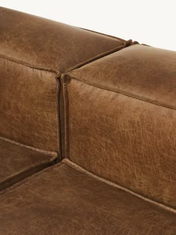 Sofa Rinconera Modular Grande De Cuero Reciclado Lennon
