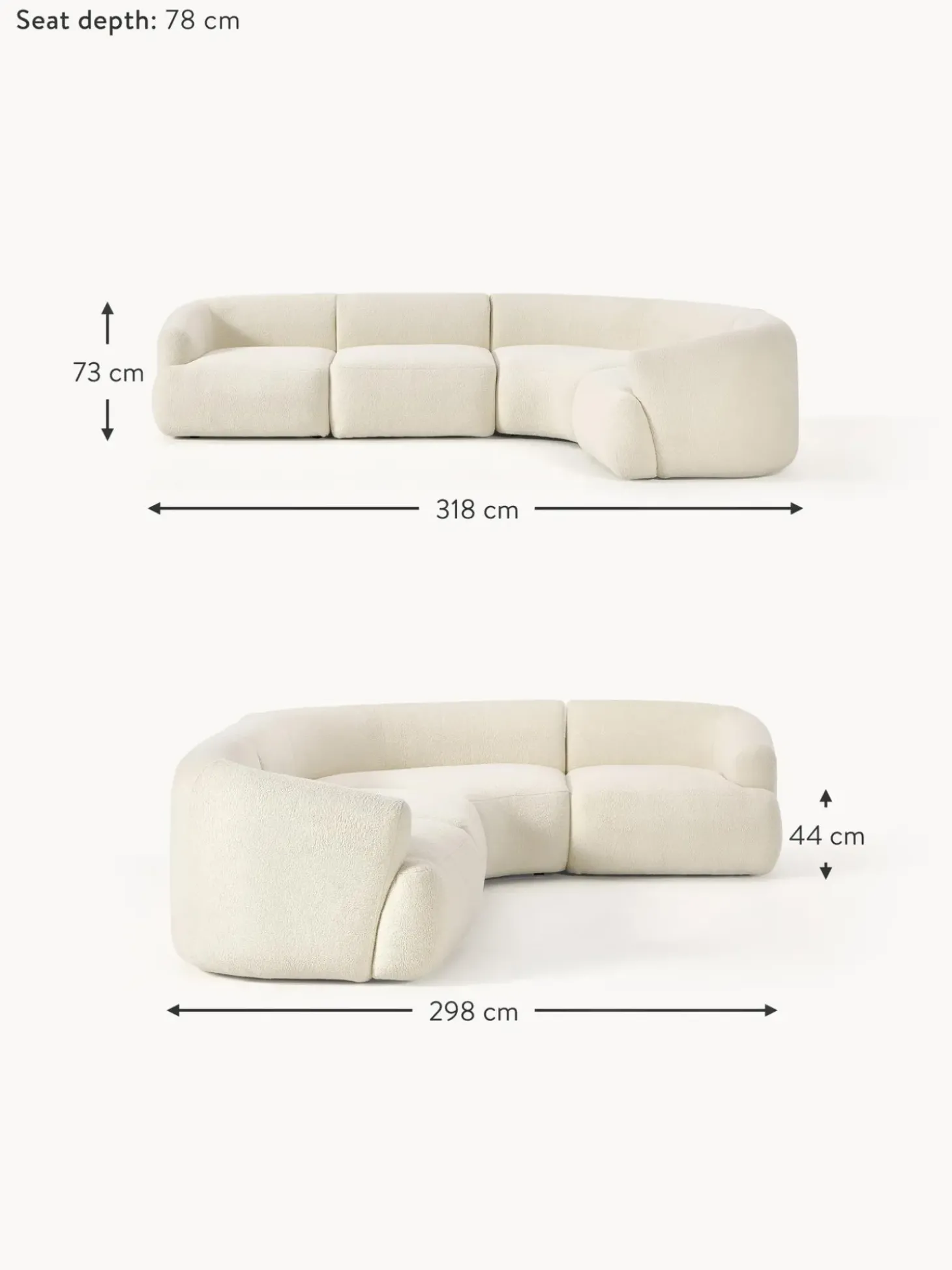 Sofa Rinconera Modular Sofia (4 Plazas)