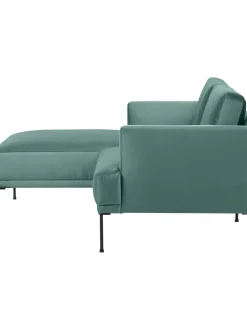 Sofa Rinconera Pequeno De Terciopelo Fluente