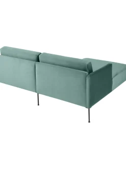 Sofa Rinconera Pequeno De Terciopelo Fluente