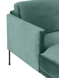 Sofa Rinconera Pequeno De Terciopelo Fluente