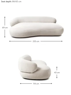 Sofa Rinon De Borreguillo Alba (3 Plazas)