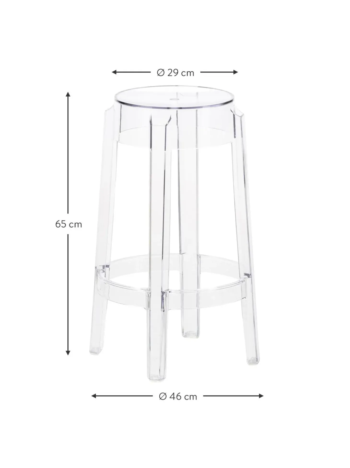 Taburete Alto Charles Ghost