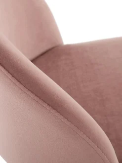 Taburete Alto Con Respaldo De Terciopelo Amy