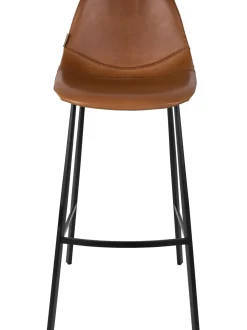 Taburete Alto De Cuero Sintetico Franky