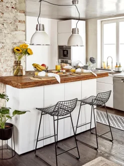 Taburete Alto De Metal Wire