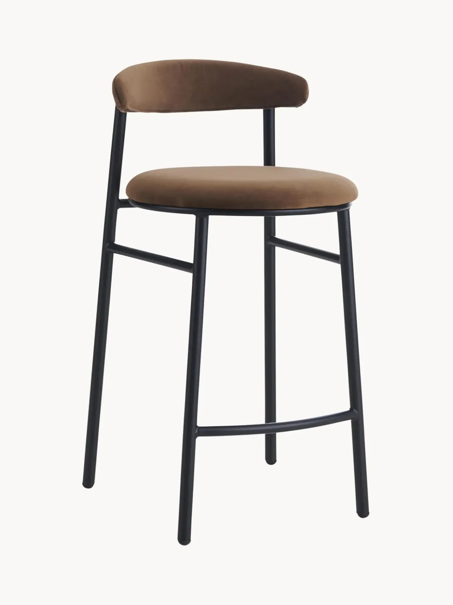 Taburete Alto De Terciopelo Doggi